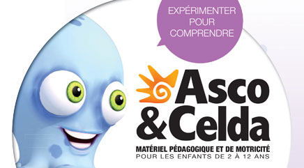 Catalogue Asco & Celda - matériel pédagogique pour les enfants de 2 à 12 ans.